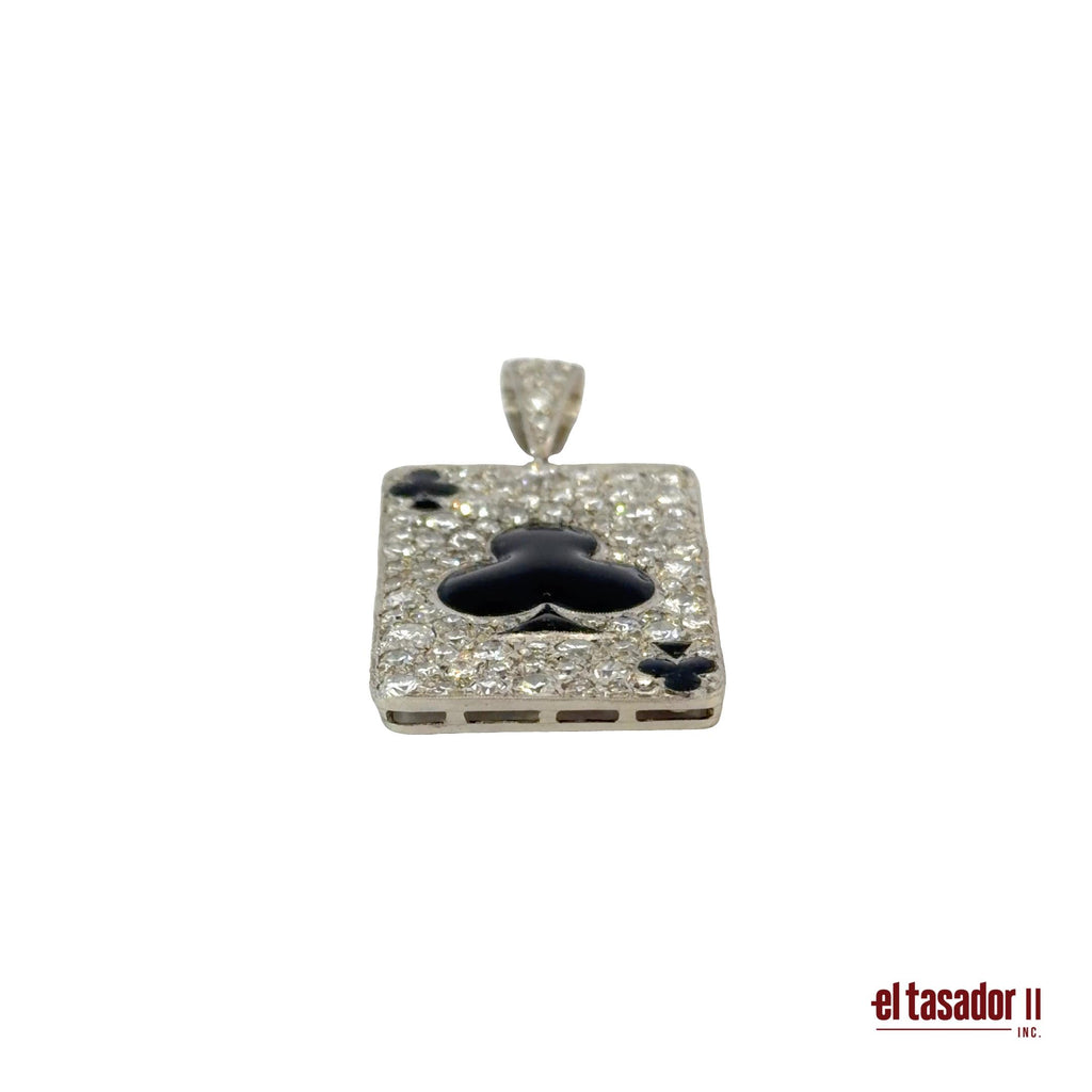 Las Vegas collection Clover charm 7.5 g platinum enamel and 2.87 ct of diamonds