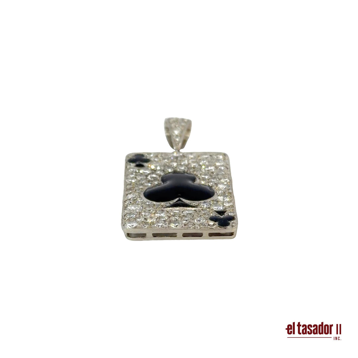 Las Vegas collection Clover charm 7.5 g platinum enamel and 2.87 ct of diamonds