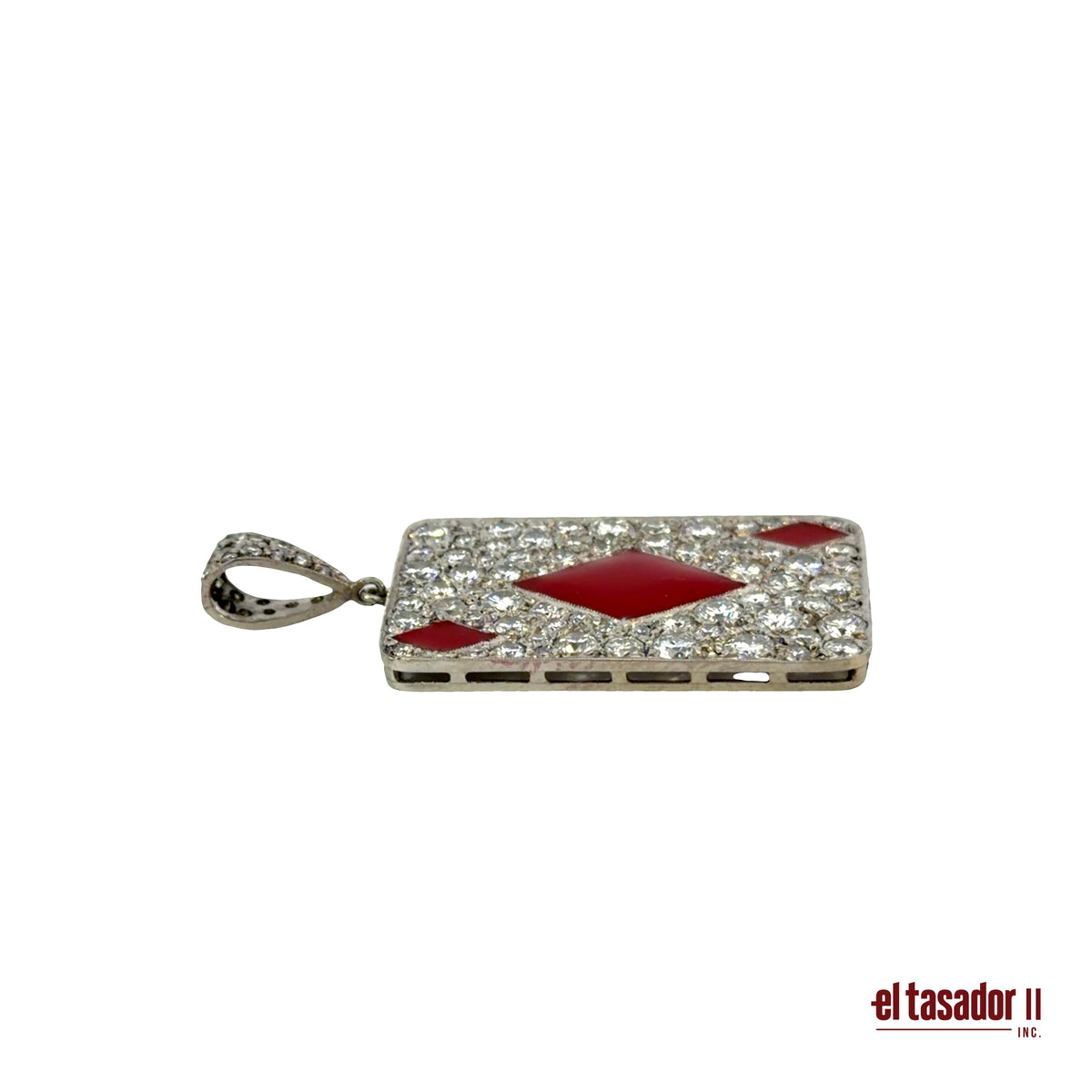 Las Vegas Collection diamond charm 6.8 g platinum enamel and 3.51 ct of diamonds