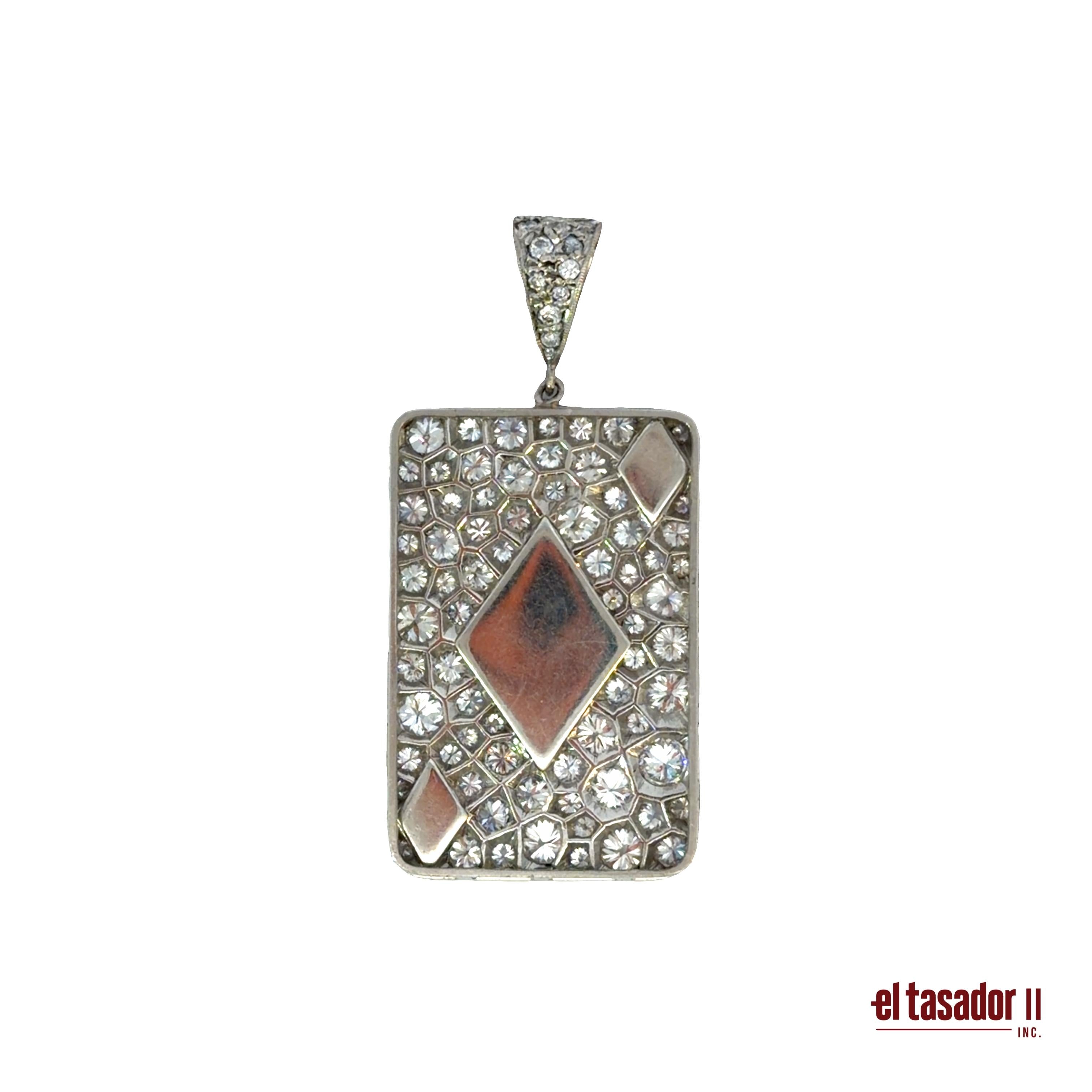 Las Vegas Collection diamond charm 6.8 g platinum enamel and 3.51 ct of diamonds