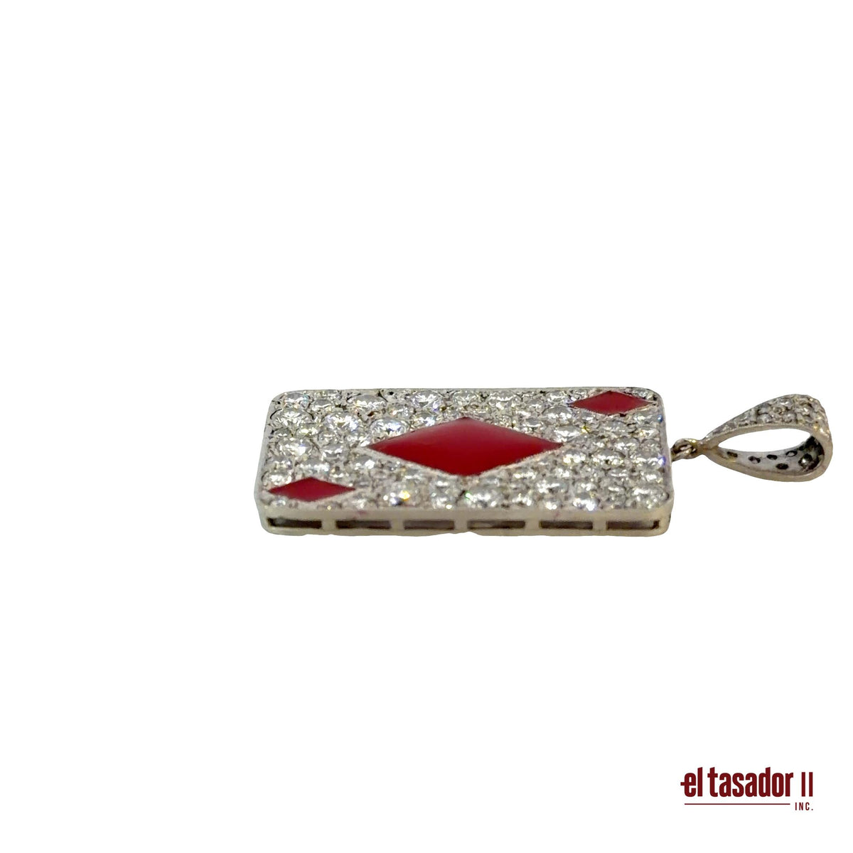Las Vegas Collection diamond charm 6.8 g platinum enamel and 3.51 ct of diamonds