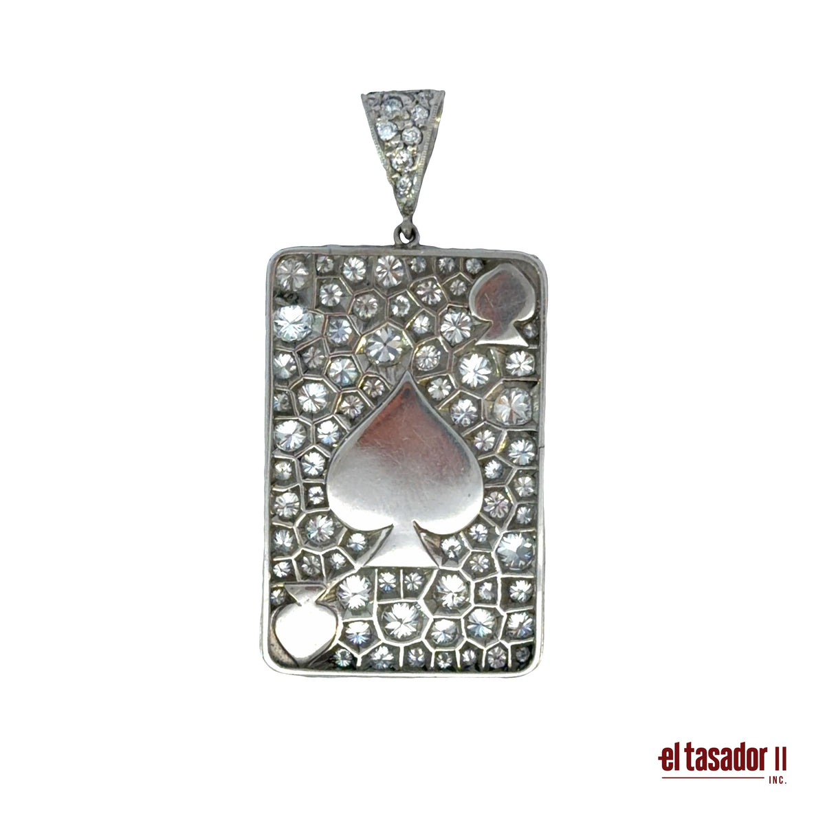 Las Vegas Collection Spade Charm 7,4 g platinum enamel and 3.30 ct of diamonds