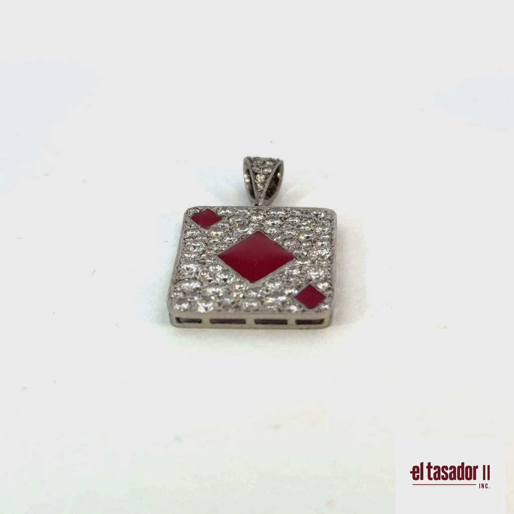 Las Vegas Collection diamond charm 6.8 g platinum enamel and 3.51 ct of diamonds