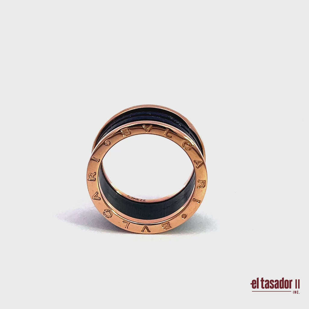 Bulgari ring B.zero1 7.4 g 18K Rose gold lapislazuli A3MF11 (56)